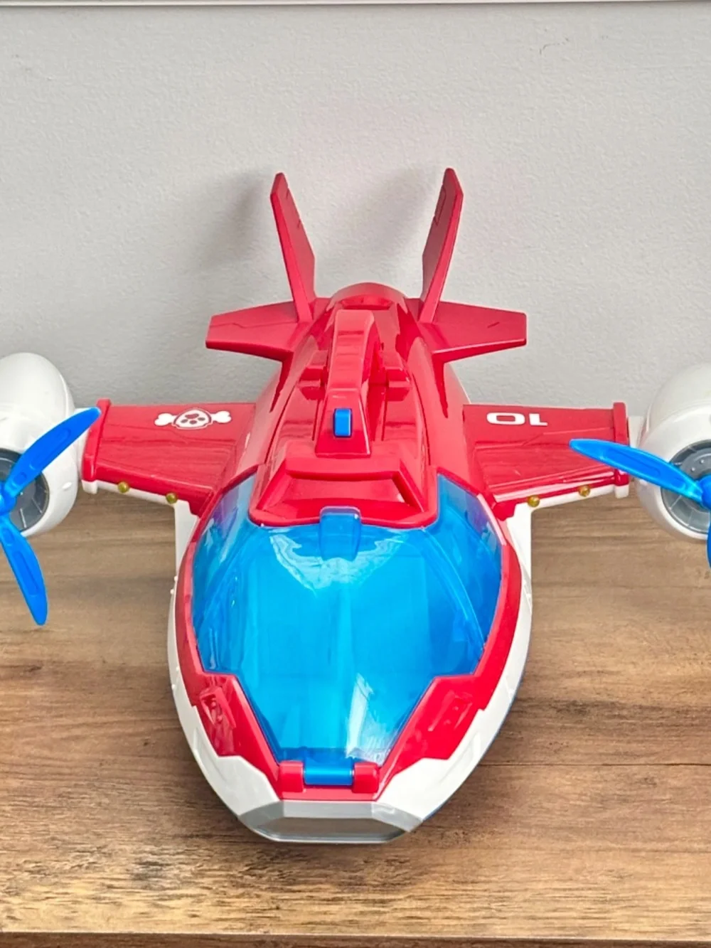 Paw Patrol Air Patroller Rescue Plane Airplane Lights Sound Toy Red Blue WORKS